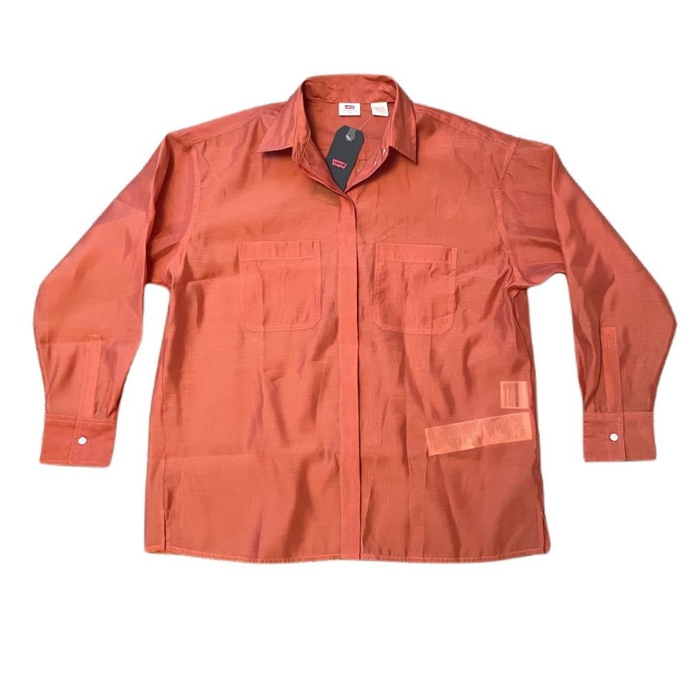 Levi’s Red Button Up Boyfriend Shirt